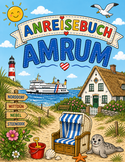 Anreisebuch Amrum – Das kreative Beschäftigungsbuch für kleine Inselentdecker