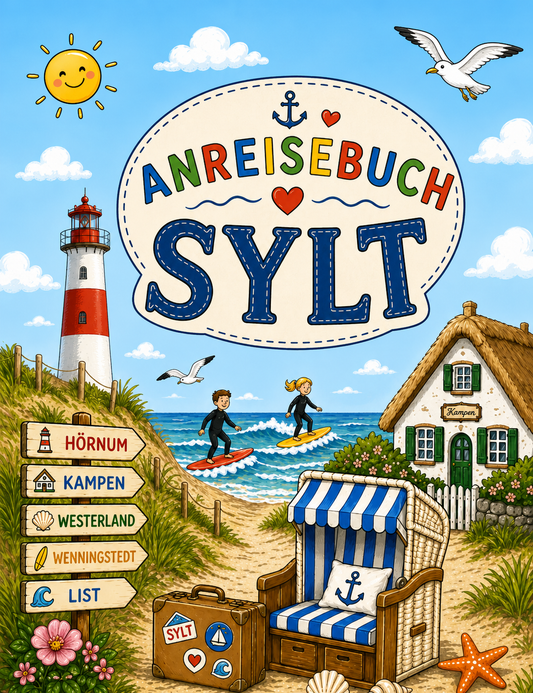 Anreisebuch Sylt – Das kreative Beschäftigungsbuch für kleine Inselurlauber