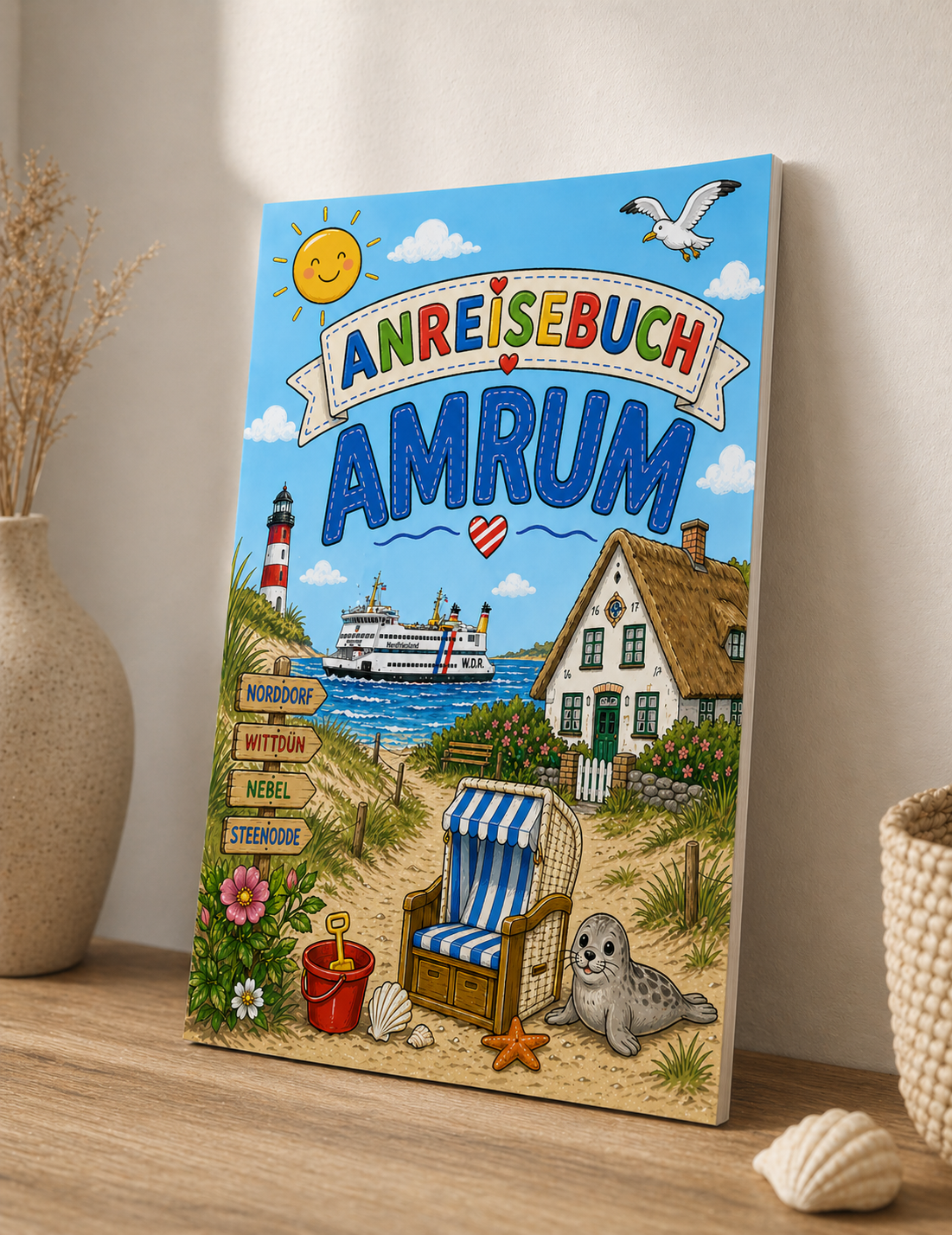 Anreisebuch Amrum – Das kreative Beschäftigungsbuch für kleine Inselentdecker